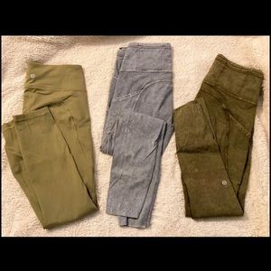 Lululemon Fast and Free leggings bundle